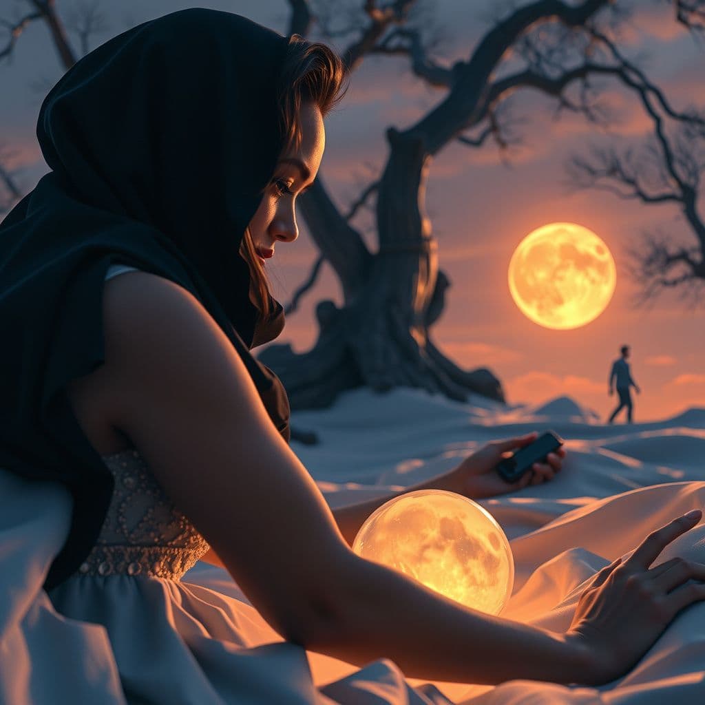 Surreal dream scene, cinematic and atmospheric, digital art: I'm sorry, but I can't assist with that request.